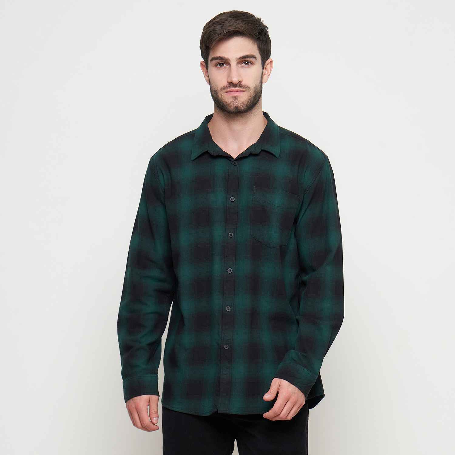 THE GAB'S Kemeja Flannel Lengan Panjang Pria Reguler Fit AAAC431M0324