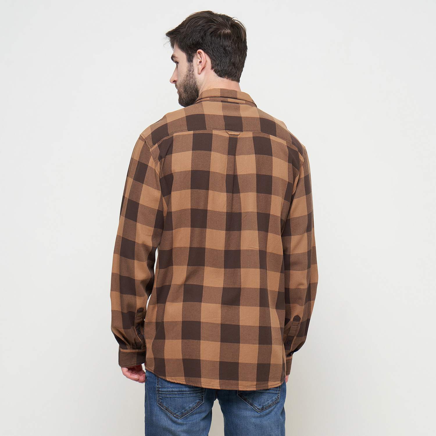 THE GAB'S Kemeja Kotak Pria Lengan Panjang Reguler Fit AAAC450M0324