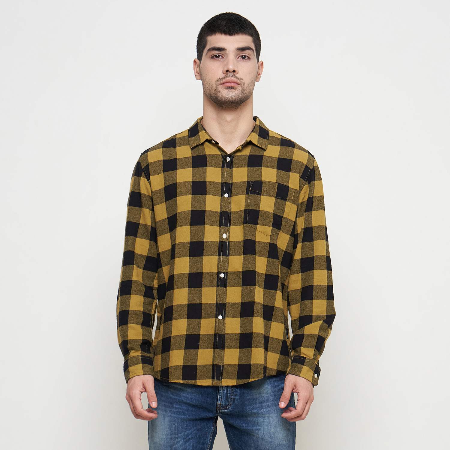 THE GAB'S Kemeja Flannel Pria Lengan Panjang Reguler Fit AAAC261M0523