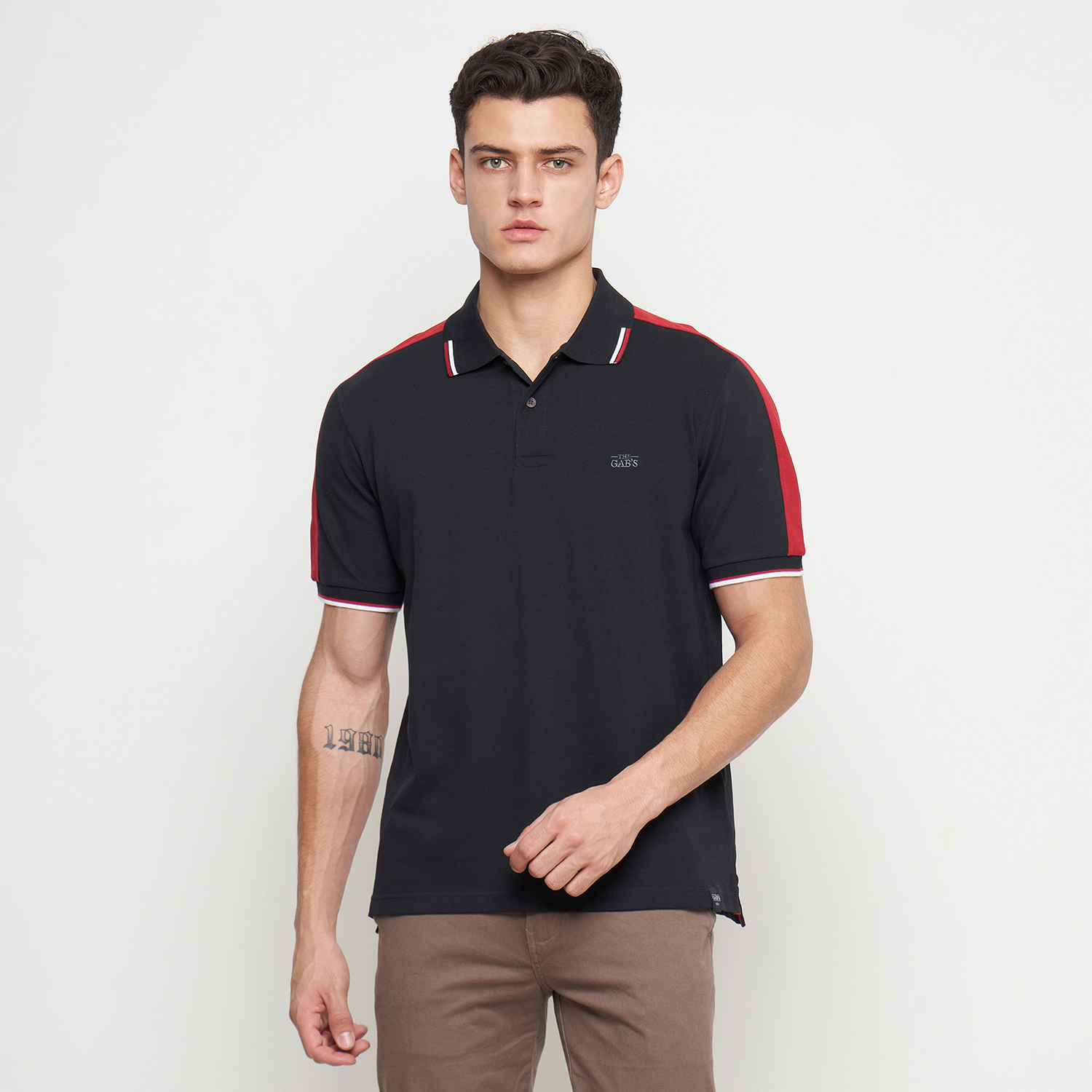 THE GAB'S Kemeja Polo Pria Lengan Pendek Reguler Fit AAFC300A1123