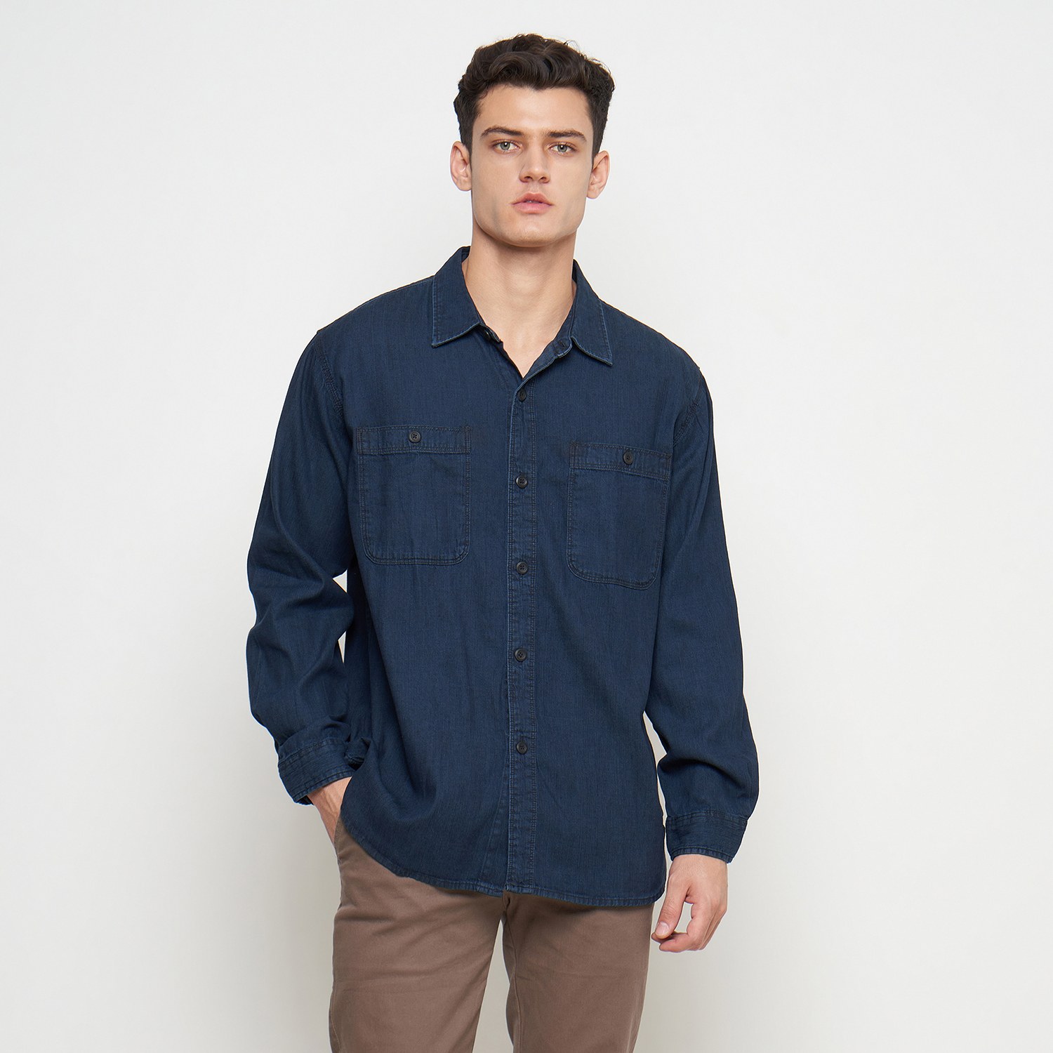 THE GAB'S Kemeja Lengan Panjang Pria Comfort Fit ABAB487C0324