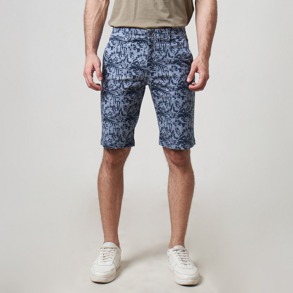THE GAB'S Celana Pendek Bermuda Motif Pria Regular Fit AAXC098N022