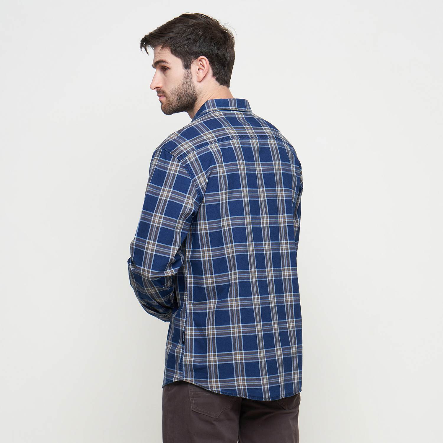 THE GAB'S KEMEJA PRIA LENGAN PANJANG REGULAR FIT MOTIF KOTAK ABAC374M1123