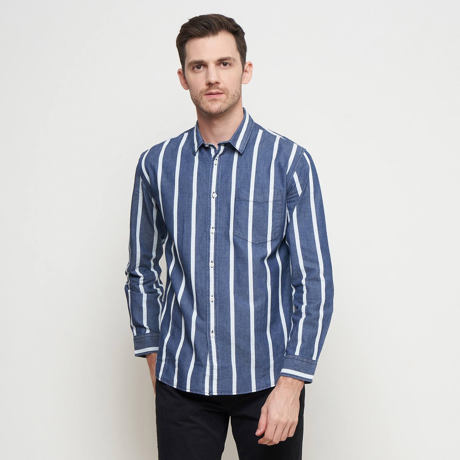 THE GAB'S KEMEJA LENGAN PANJANG PRIA REGULAR FIT ABAC366L0624