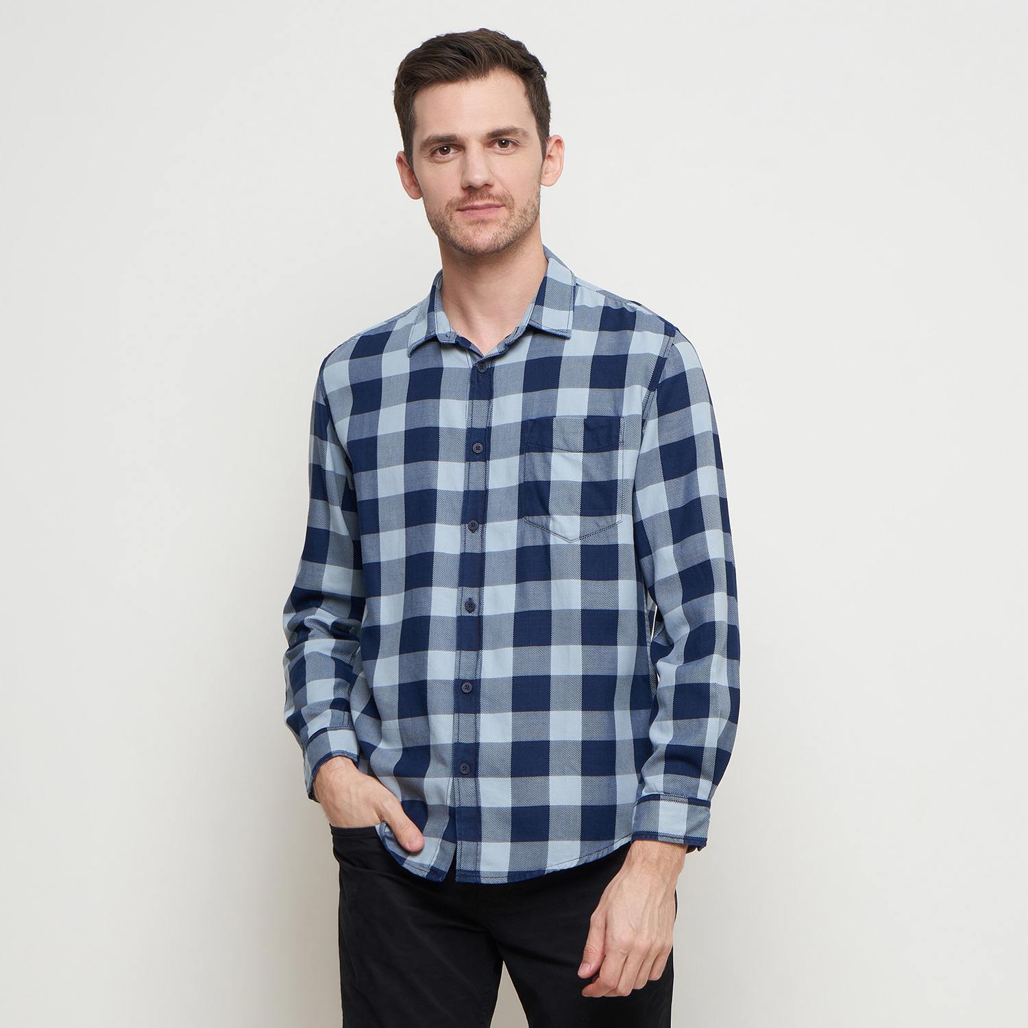 THE GAB'S KEMEJA PRIA LENGAN PANJANG REGULAR FIT ABAC454M0324