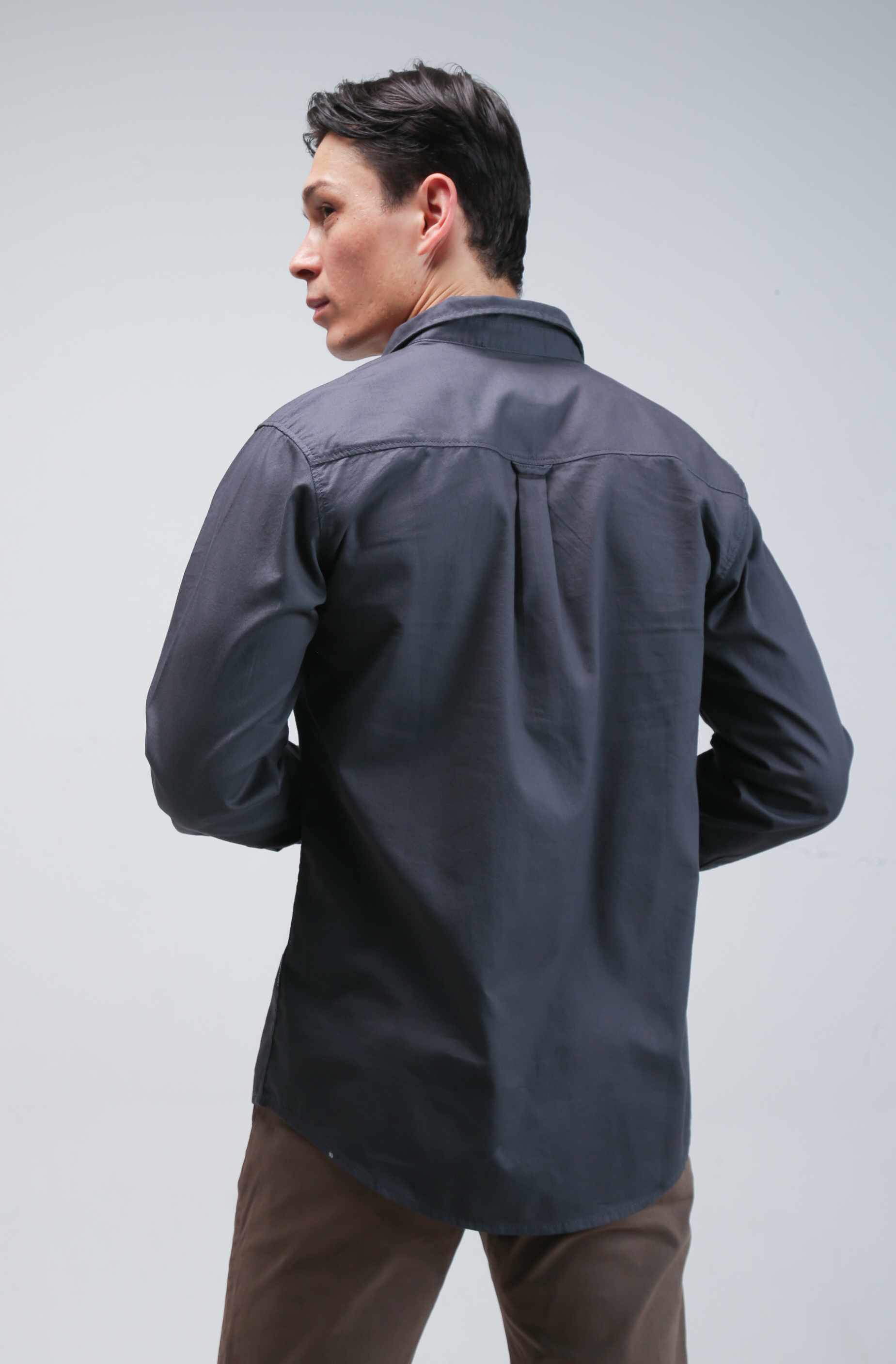 THE GAB'S KEMEJA POLOS LENGAN PANJANG PRIA REGULAR FIT ABAC491H1124