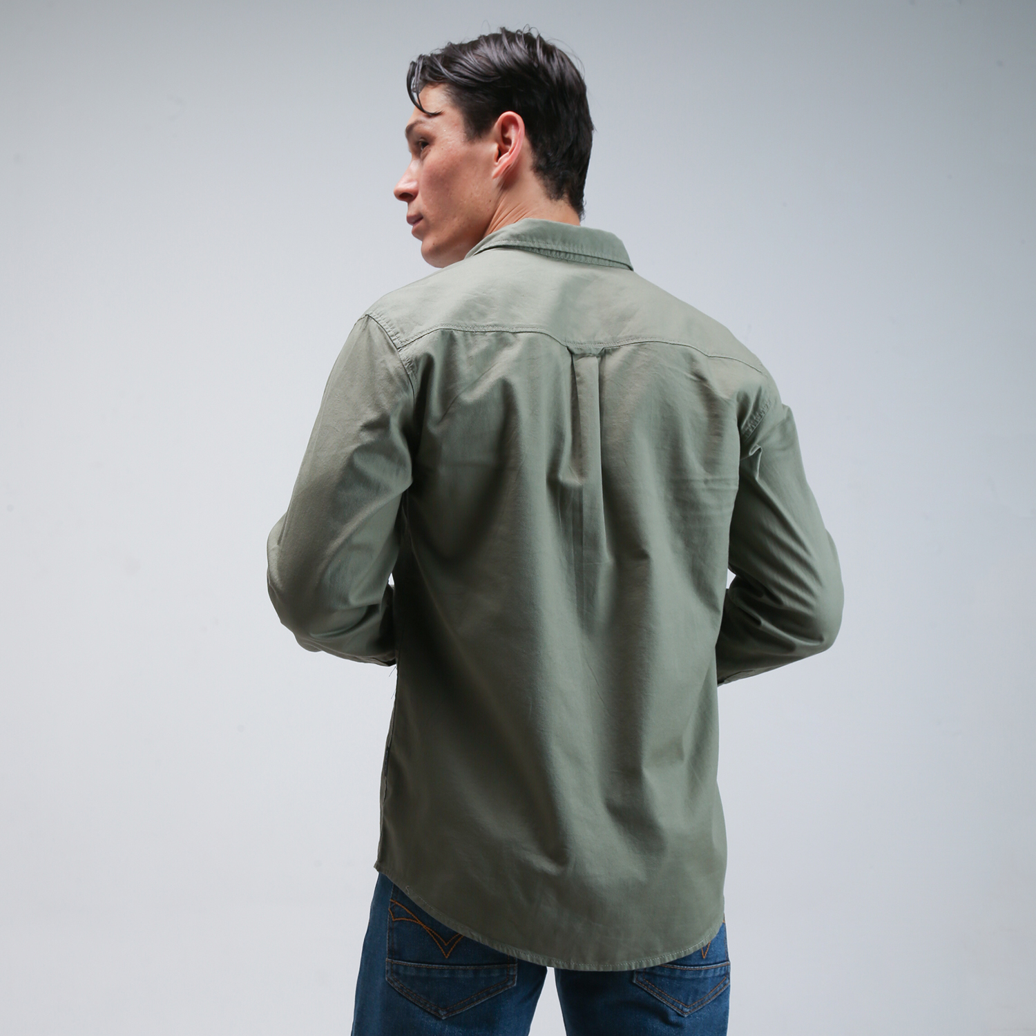 THE GAB'S KEMEJA POLOS PRIA LENGAN PANJANG REGULAR FIT ABAC494J1124