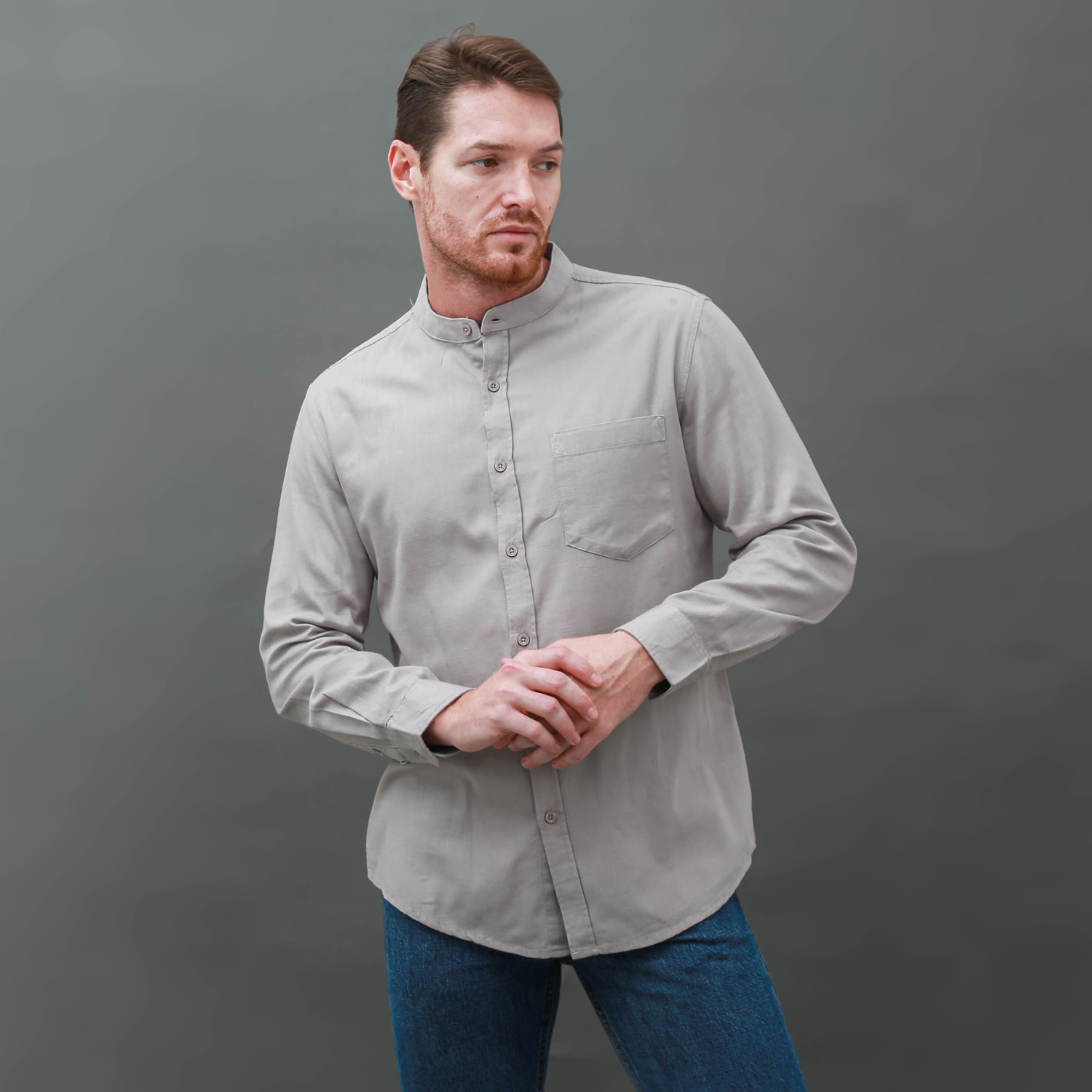 THE GAB'S KEMEJA KOKO LENGAN PANJANG REGULAR FIT ABCC597H0125