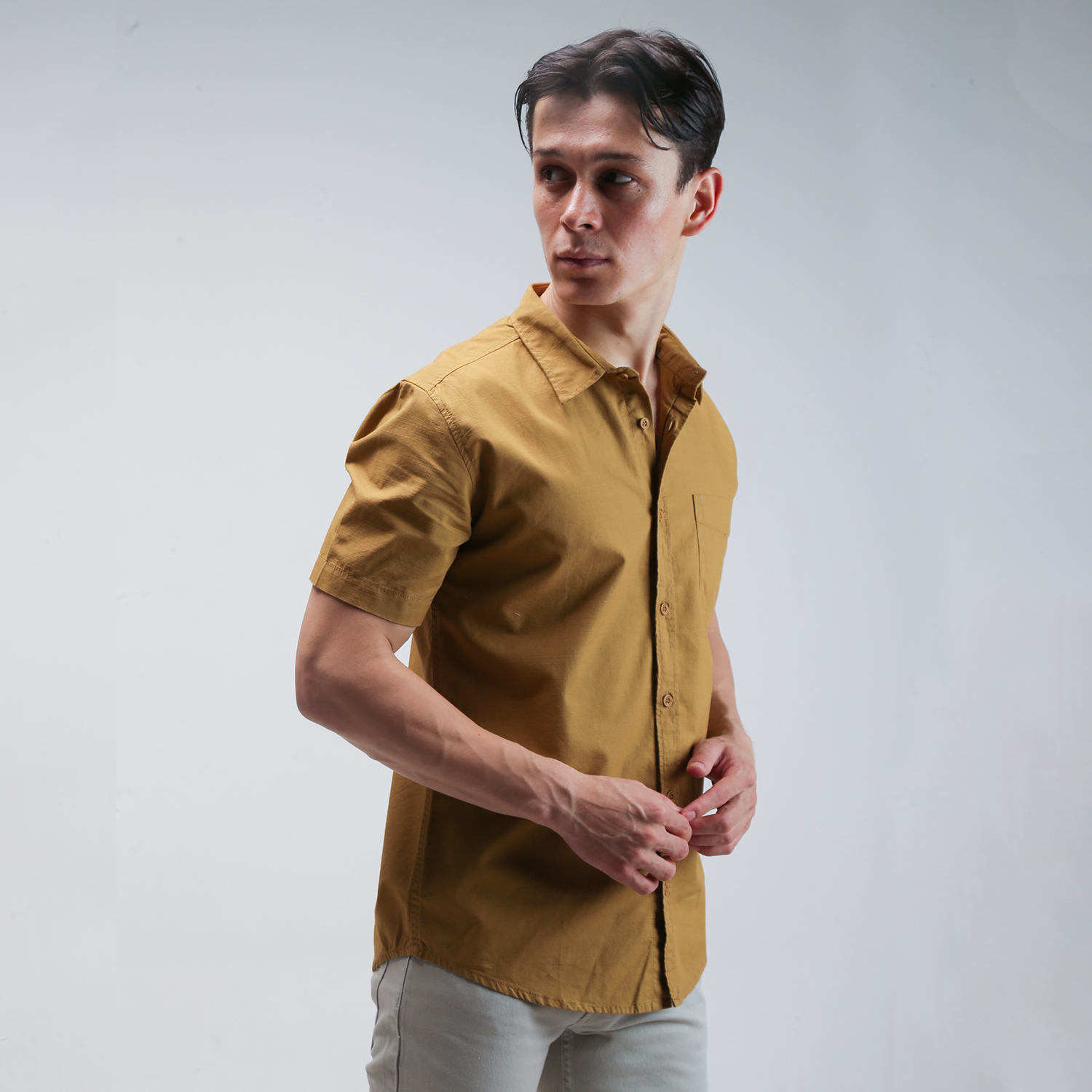 THE GAB'S KEMEJA LENGAN PENDEK PRIA REGULAR FIT AABC502P1124